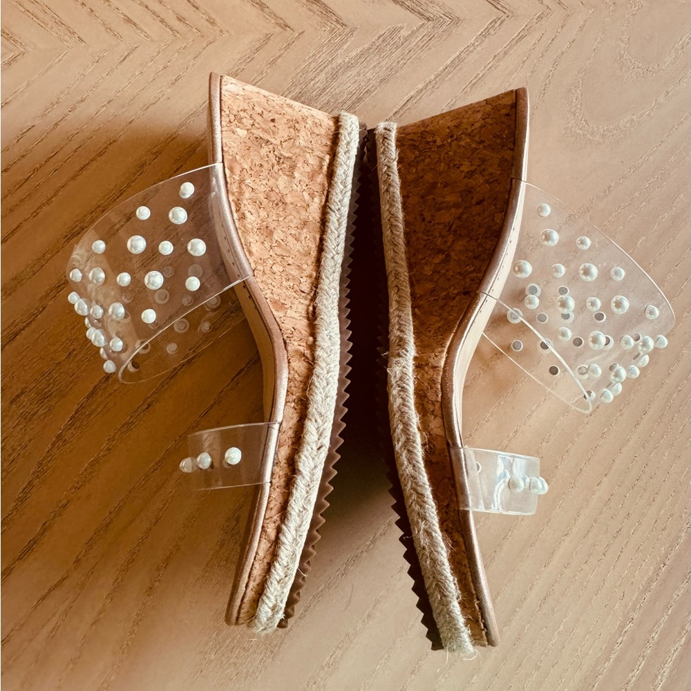Adrienne Vittadini Luz Slide Wedge Sandal / Size 9 - Picture 7 of 8